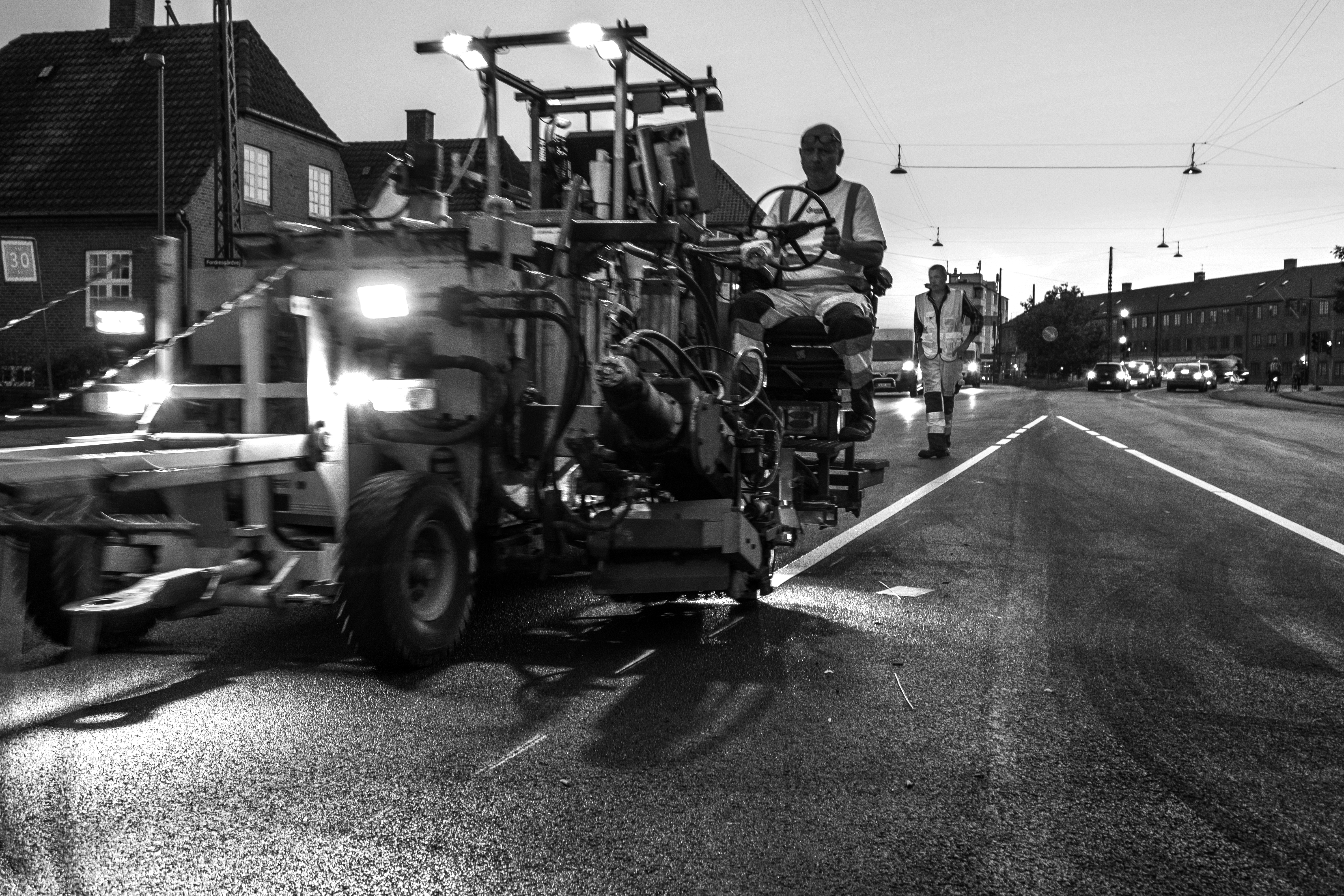 Medarbejder til vejmarkering i Nordjylland