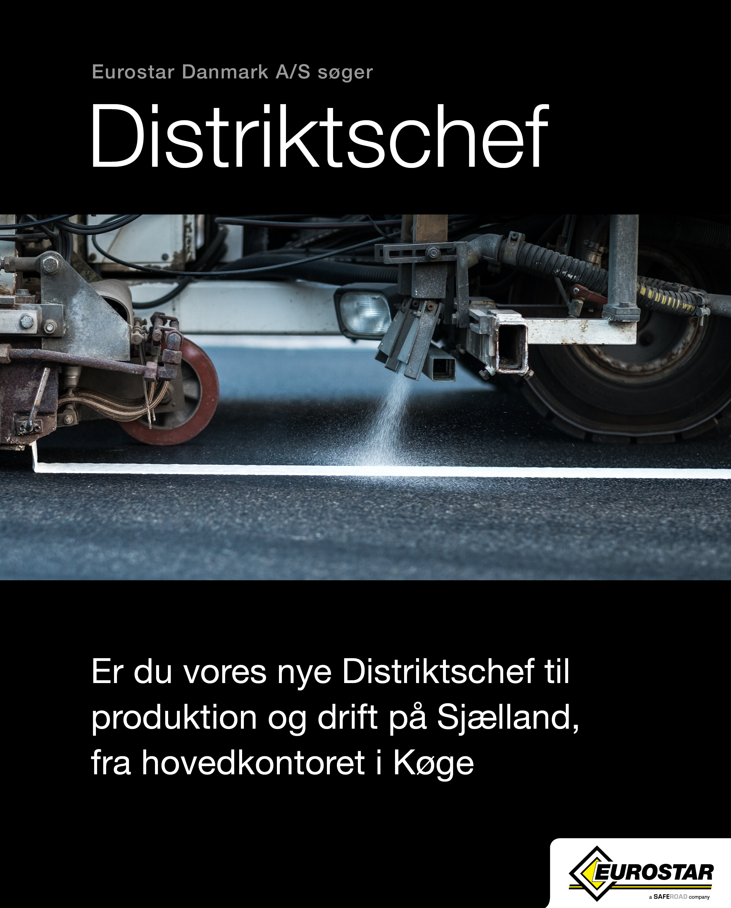 Distriktschef søges til produktion og drift på Sjælland, fra hovedkontoret i Køge.